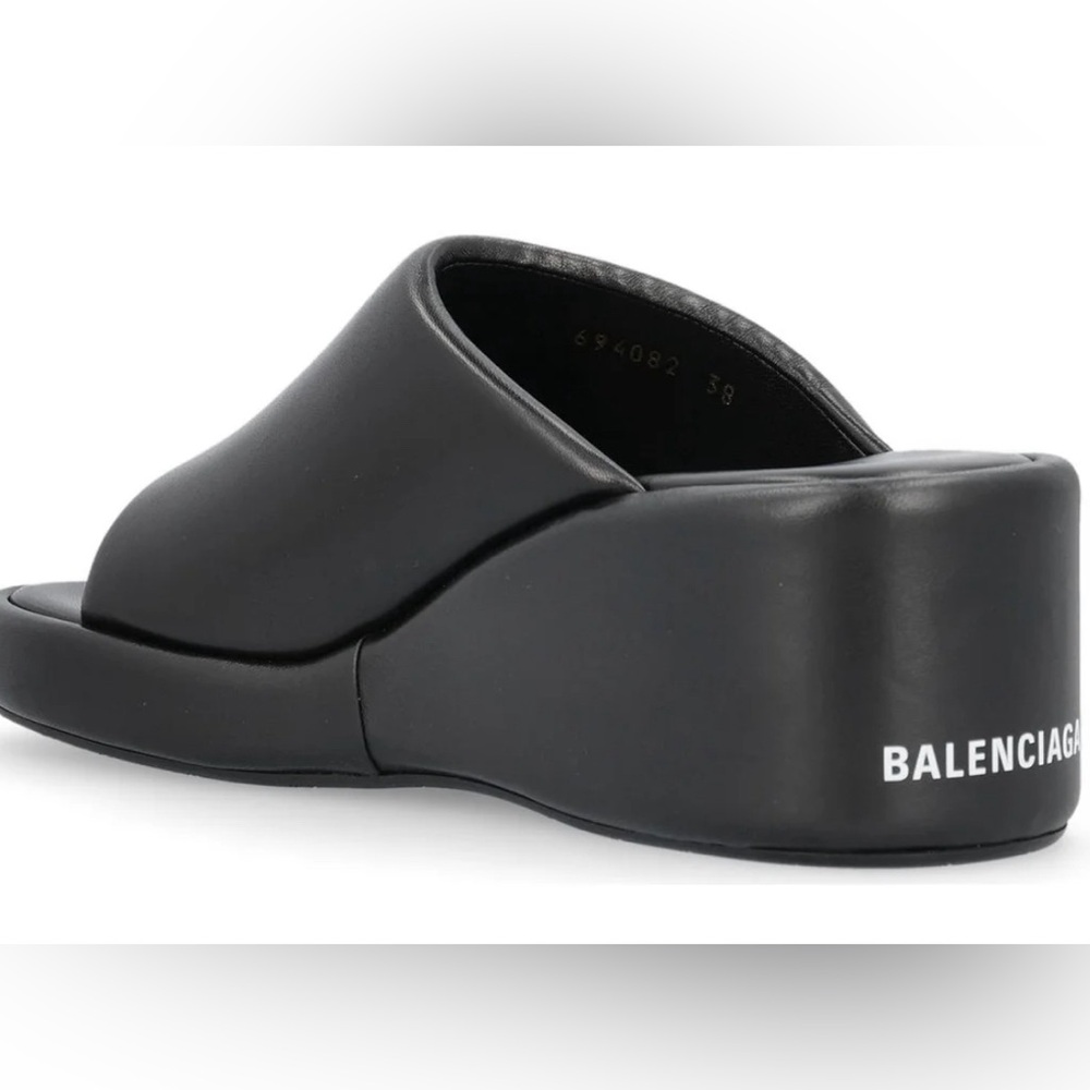 Balenciaga Black Wedge Shoes
